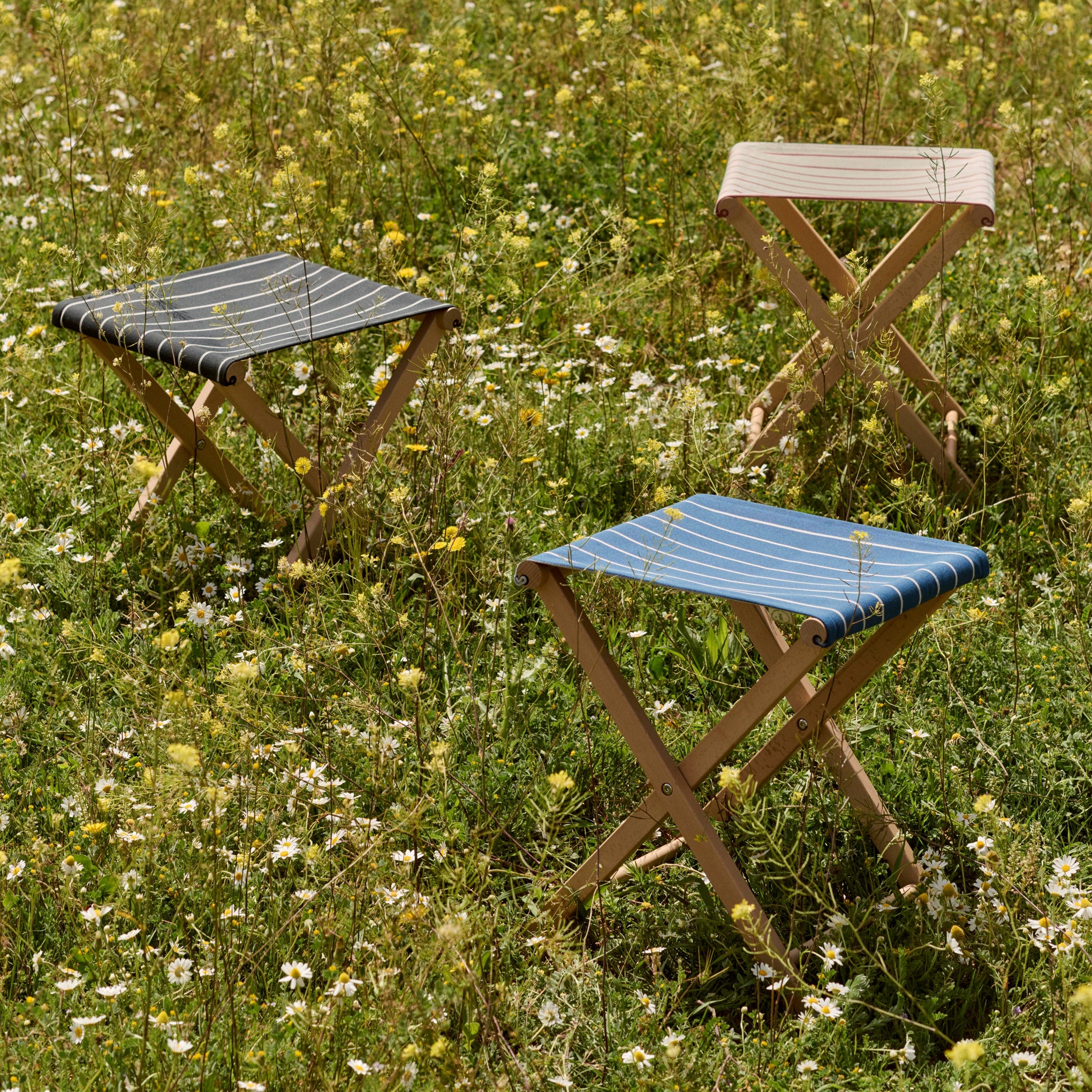 HAY Outdoor Market by Jasper Morrison Shop Folding Stool - Black