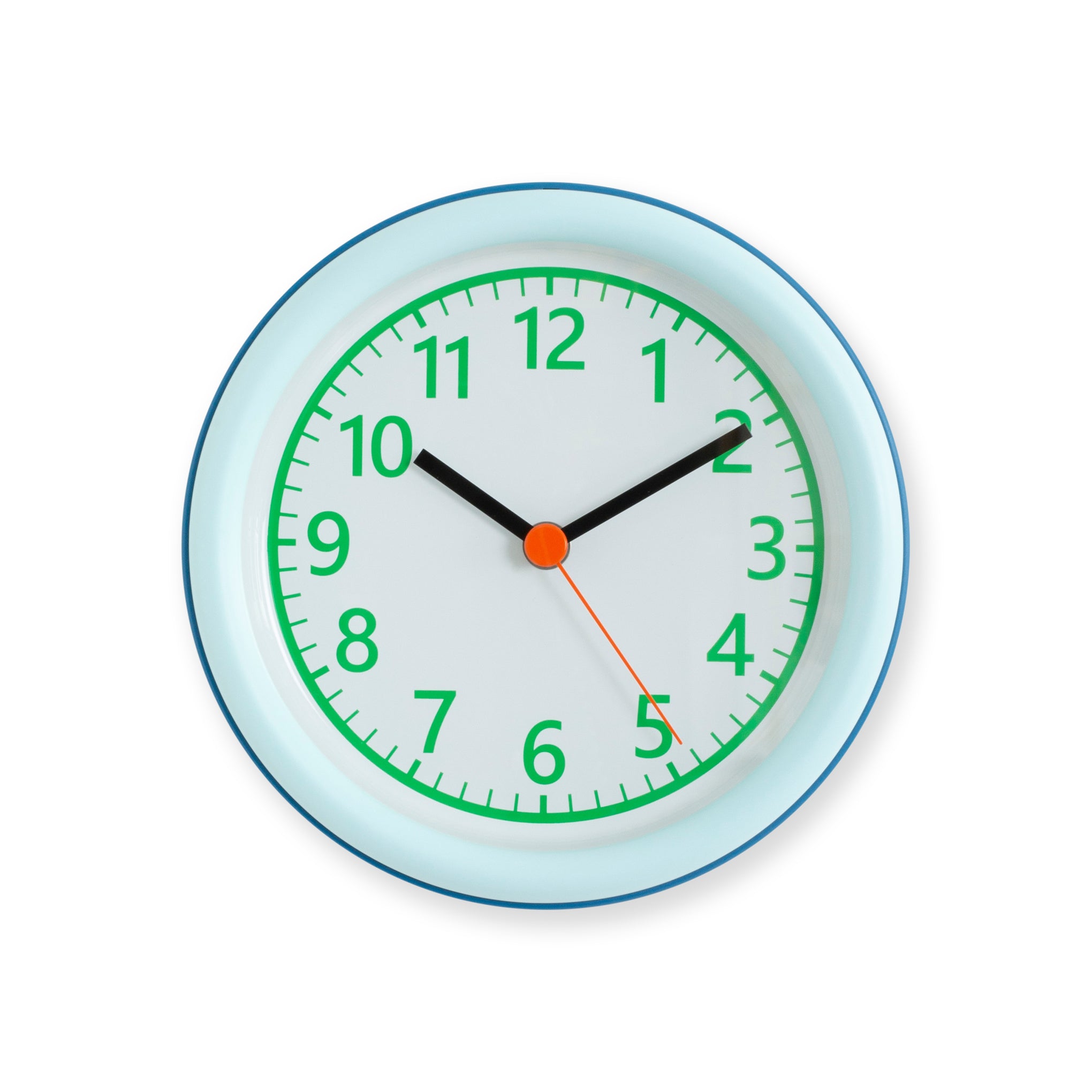 SOWDEN Wall Clock - White/ Blue