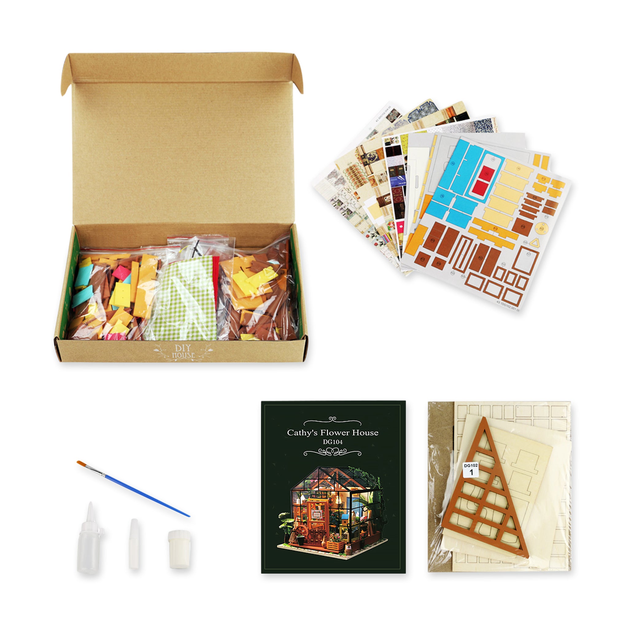 Rolife DIY Miniature Kit - Flower House – MoMA Design Store