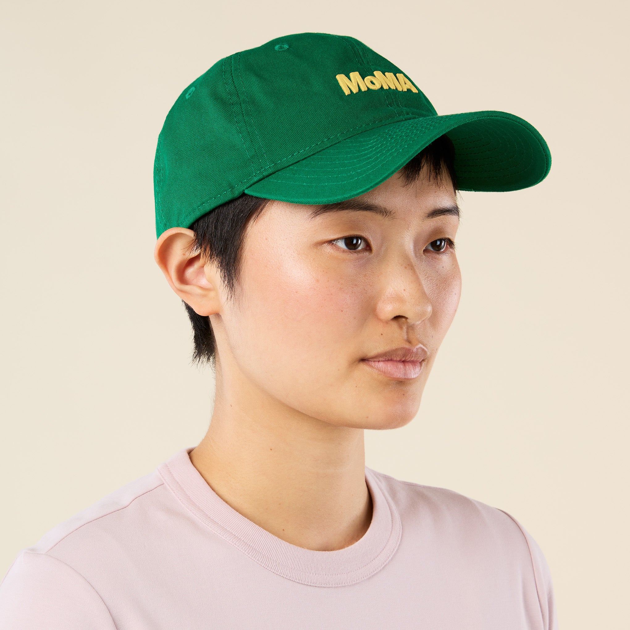 Colorful MoMA Adjustable Baseball Cap - Kelly Green/ Yellow – MoMA