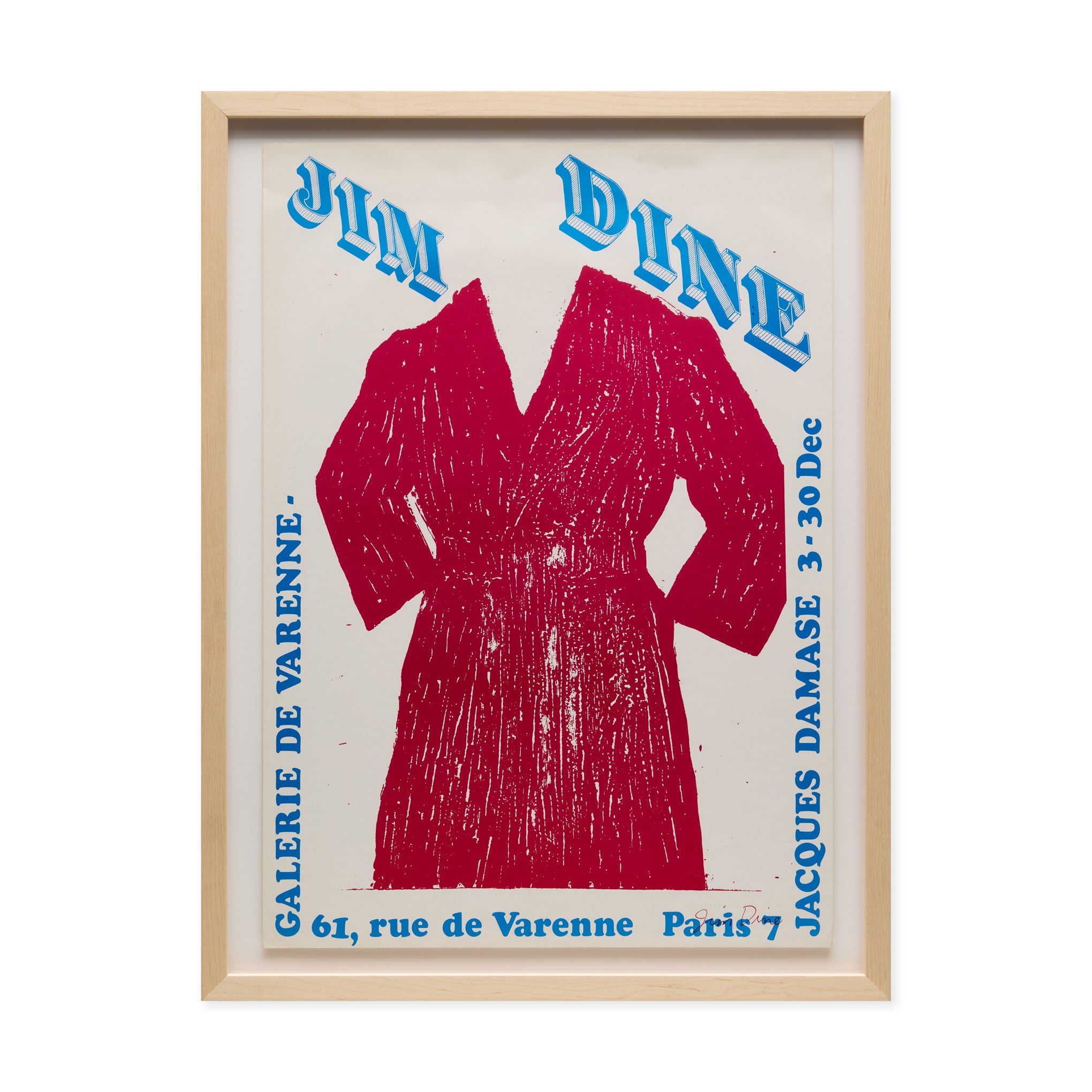Jim Dine Exposition 74 Framed Poster – MoMA Design Store