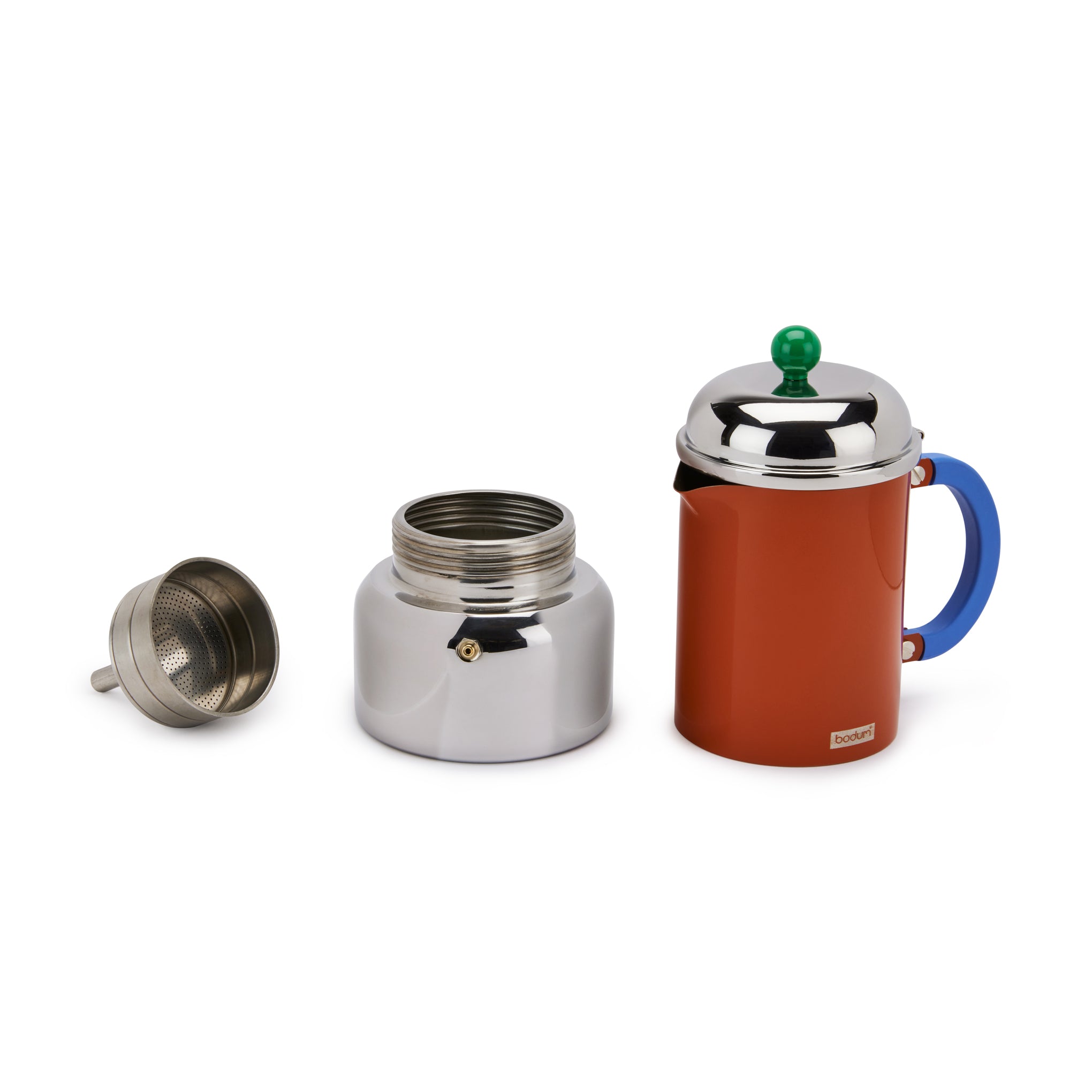 Bodum Chambord Stainless Steel Espresso Maker - Dark Coral – MoMA