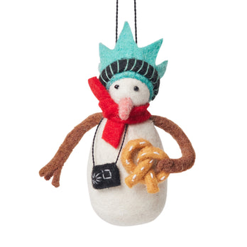 NYC Felt Ornament - Snowman Liberty – MoMA Design Store