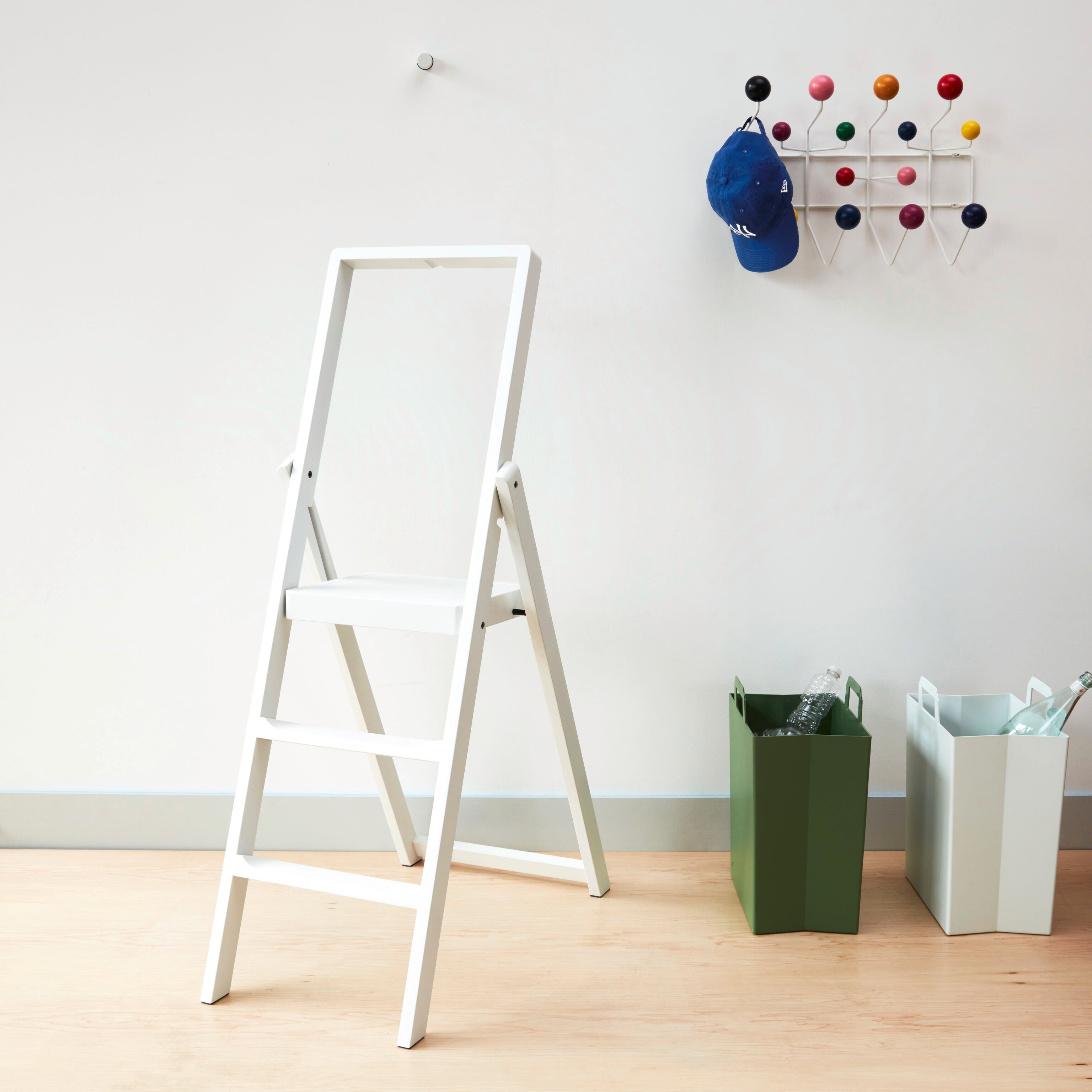Design House Stockholm Foldable Step Ladder - White Beech Wood – MoMA ...