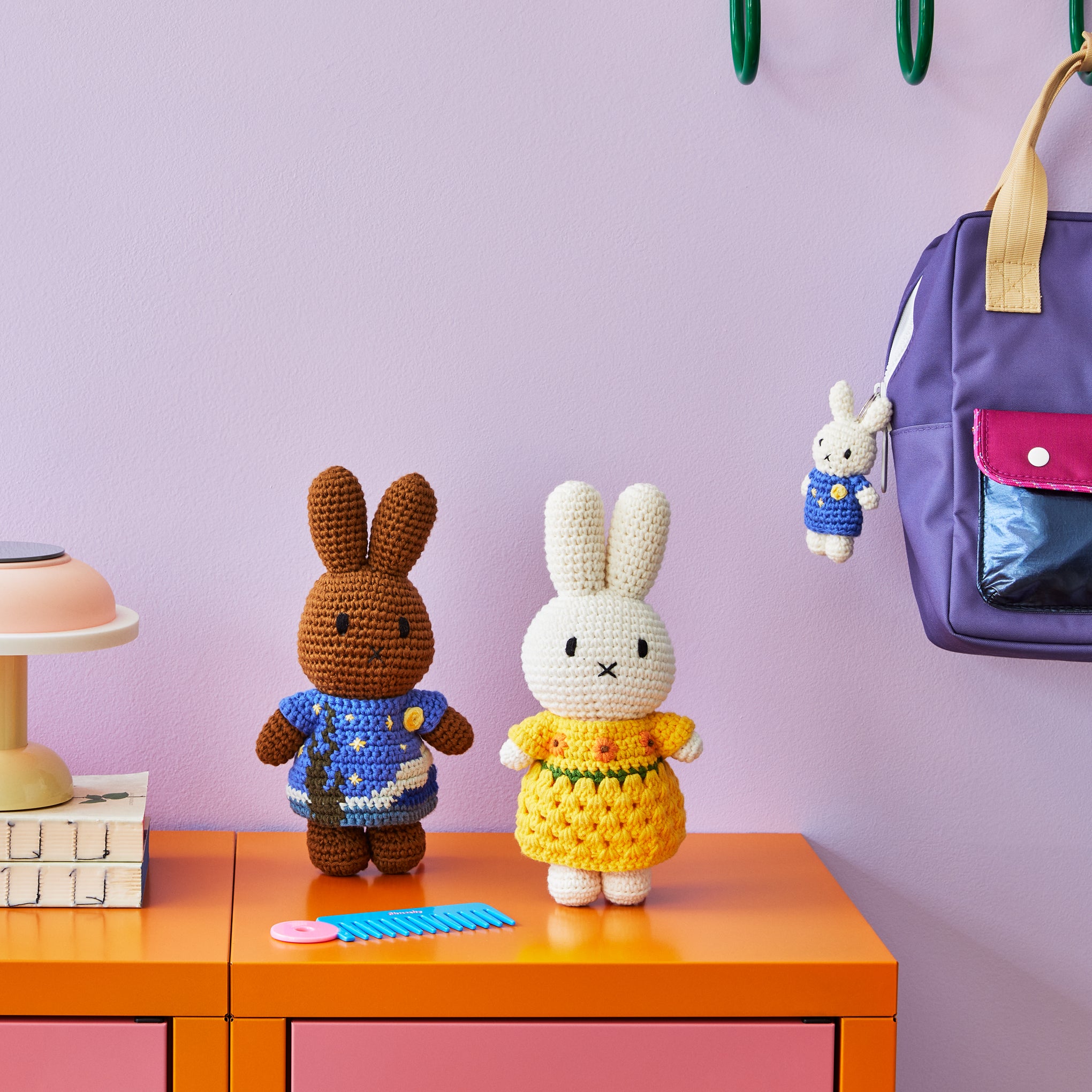 Miffy & Friends Crochet Van Gogh The Starry Night Plush Toy