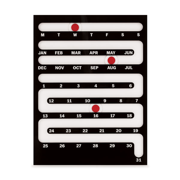 2026 MoMA 月間カレンダー Jumping Point calendar MoMA Sliding Perpetual Calendar – MoMA Design Store