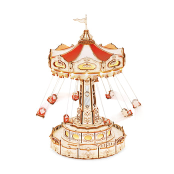 Rolife DIY Swing Ride Music Box 3D Wooden Puzzle – MoMA Design Store