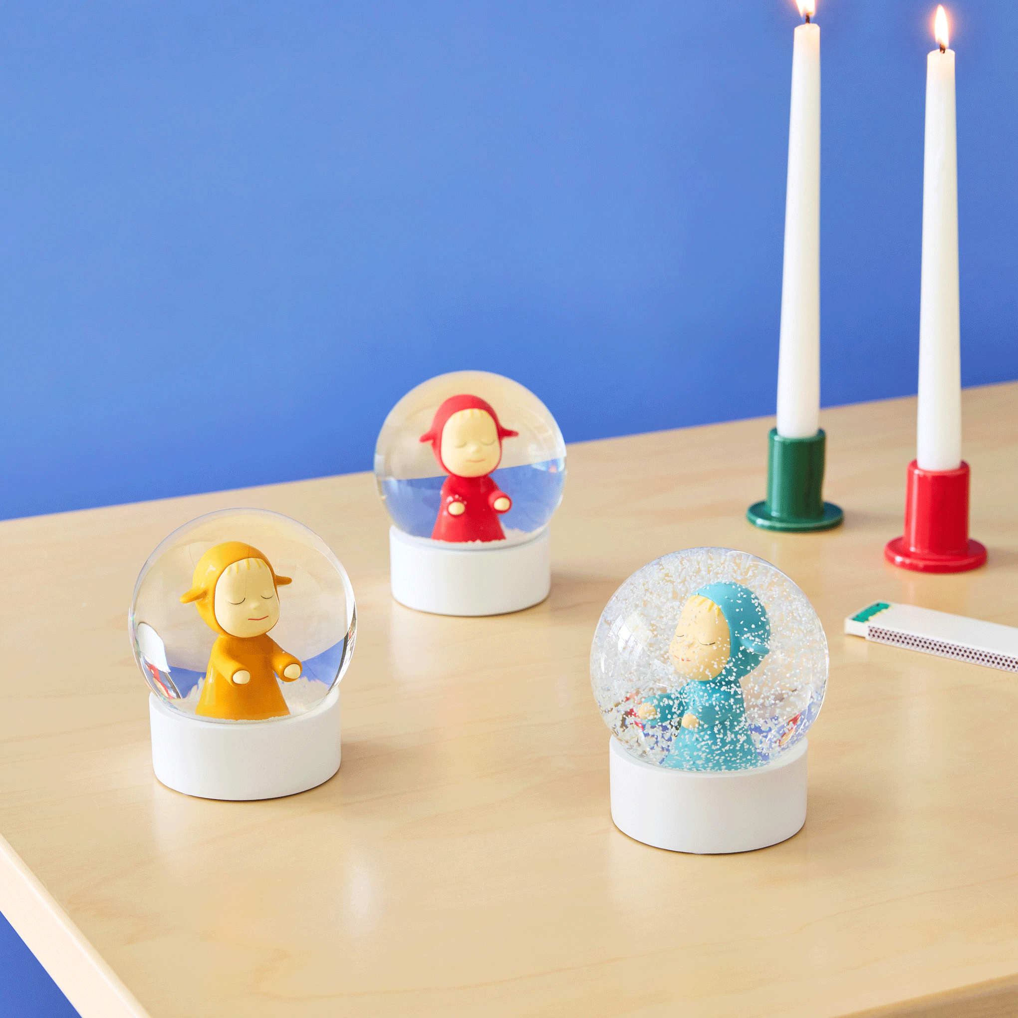 Yoshitomo Nara Little Wanderer Snow Globe - Red – MoMA Design Store