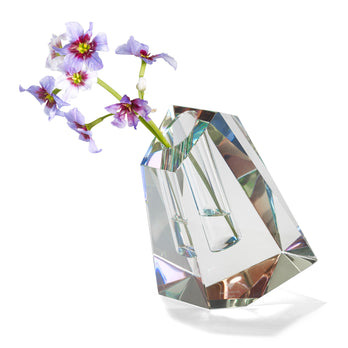 Faceted Crystal Vase - Large