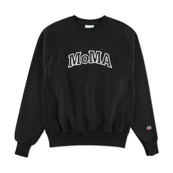 Champion Crewneck Sweatshirt - MoMA Edition - Black – MoMA Design 