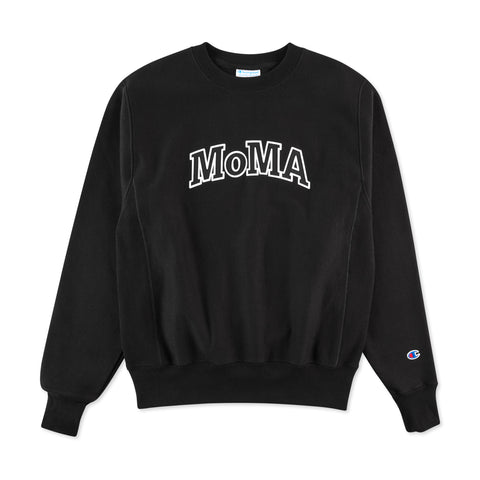 Champion Crewneck Sweatshirt MoMA Edition Black MoMA