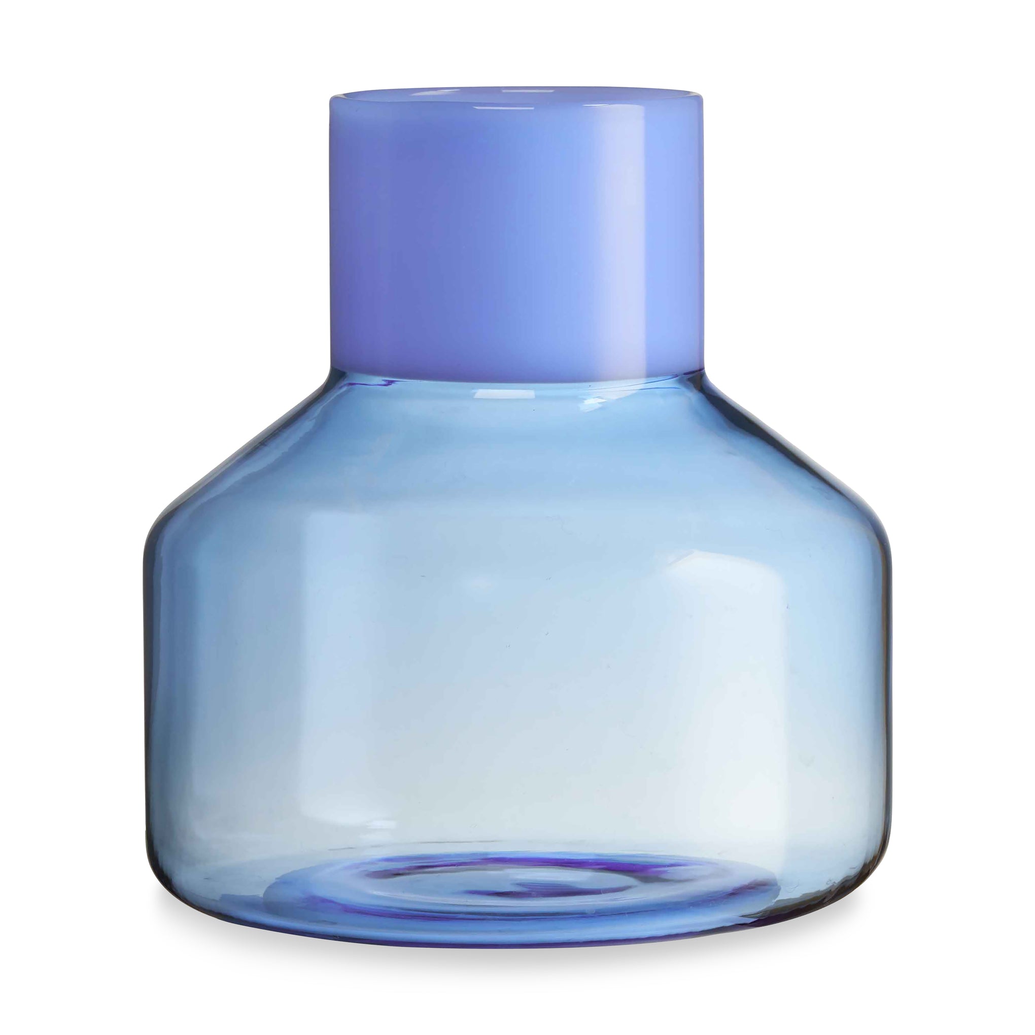 Generous Glass Vase - Blue