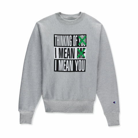 Barbara Kruger Champion Sweatshirt – MoMA Design Store