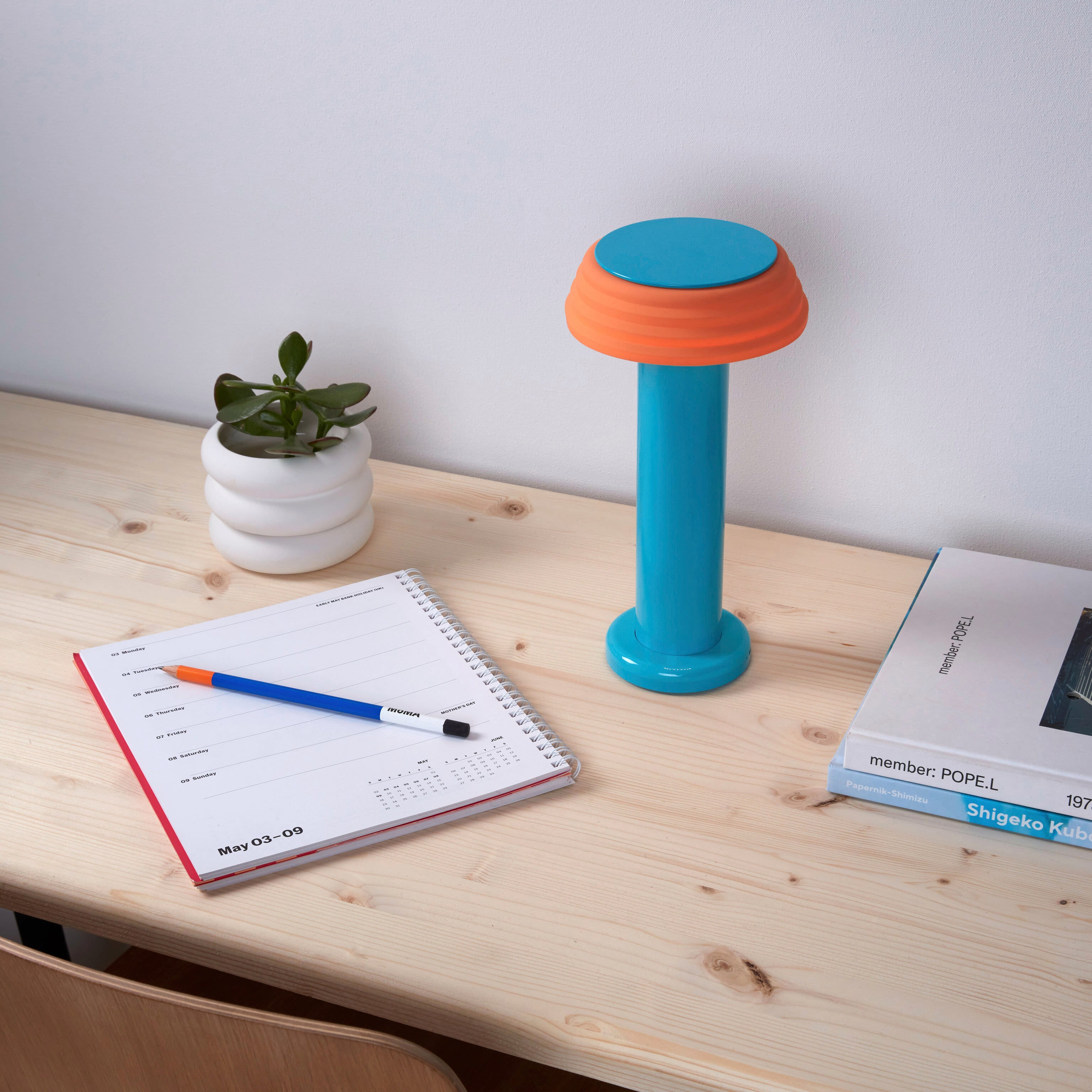 SOWDEN PL1 Portable Lamp - Blue/ Orange – MoMA Design Store