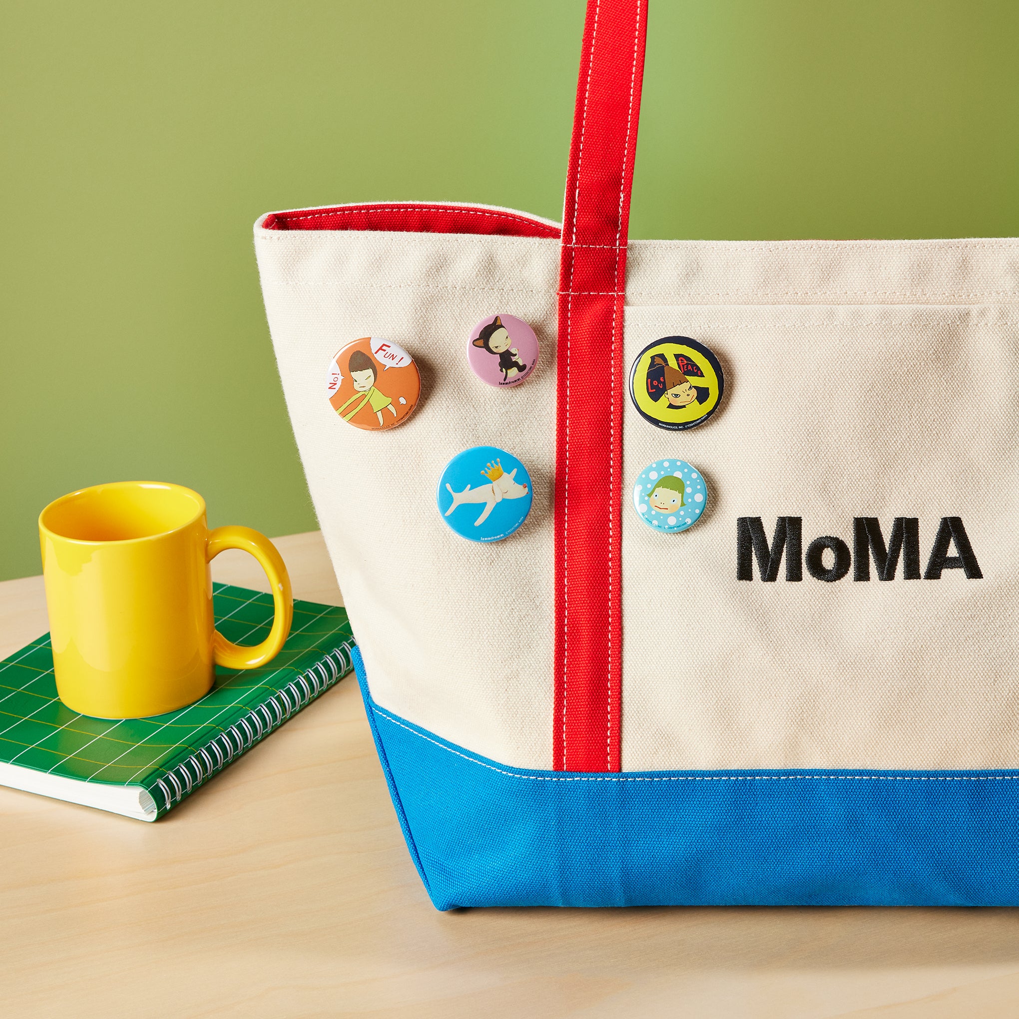 Yoshitomo Nara Metal Button Badge - No Fun – MoMA Design Store