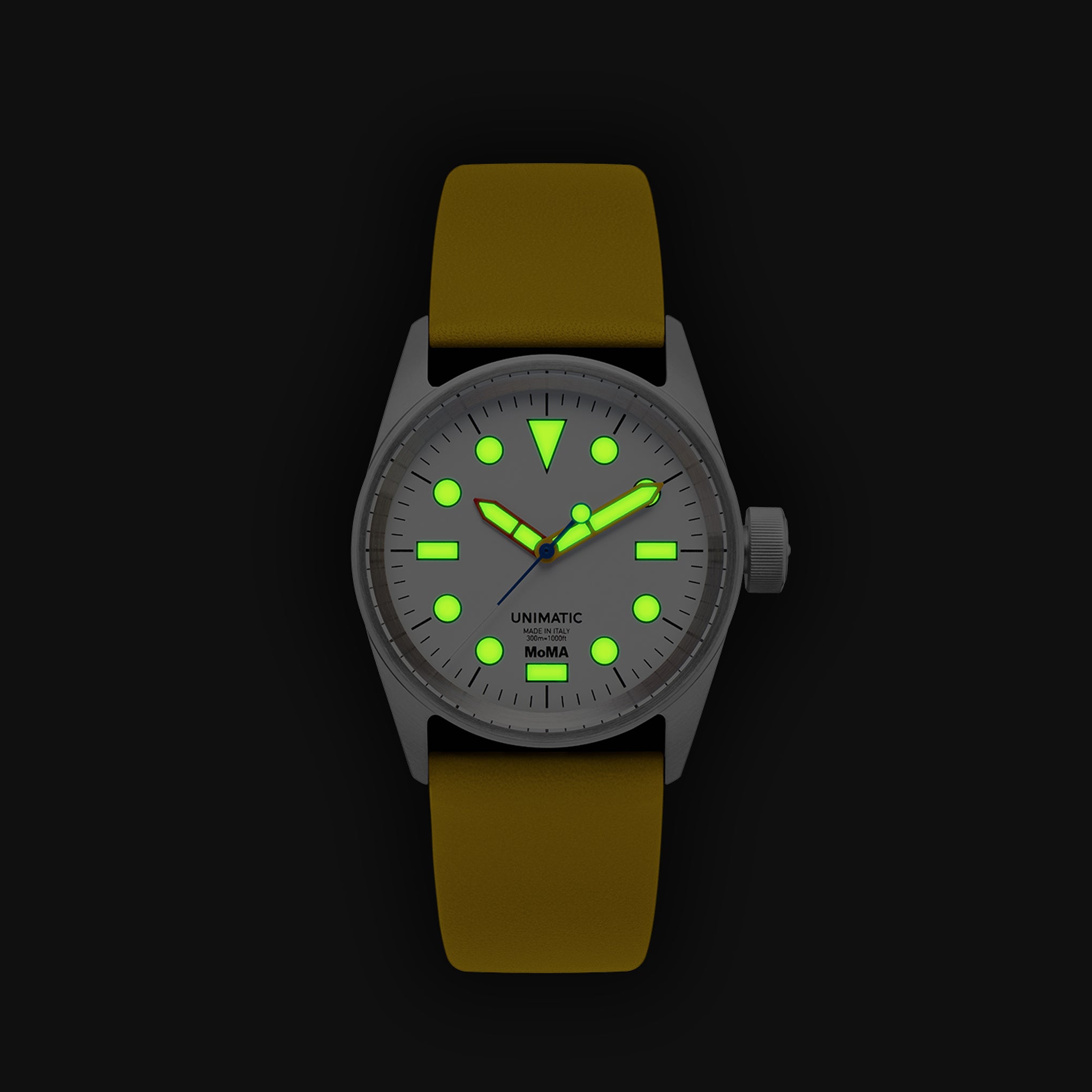 MoMA Unimatic De Stijl Modello Cinque Watch - Yellow – MoMA Design