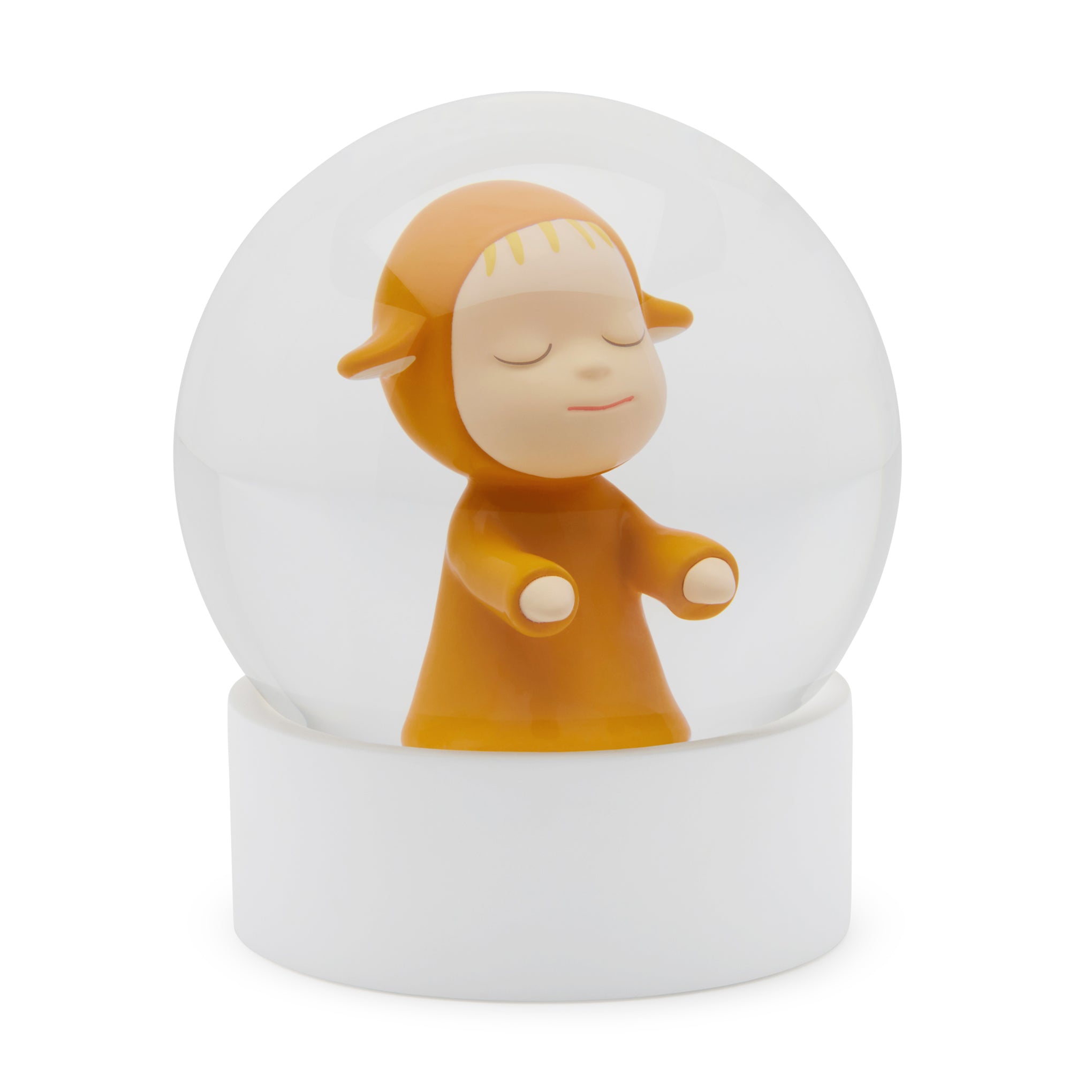 Yoshitomo Nara Little Wanderer Snow Globe - Yellow – MoMA Design Store