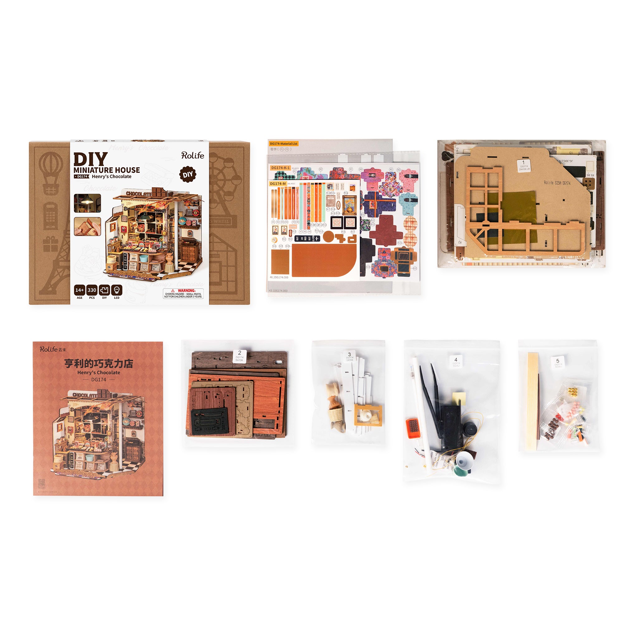 Rolife DIY Miniature Kit - Chocolate Shop – MoMA Design Store