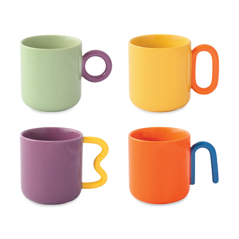 Creative Porcelain Mugs Espresso Cups - Coffee Mug Set of 4