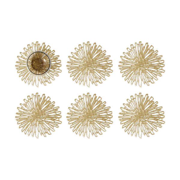 Chilewich Bloom Coasters - Set of 6 - Gilded – MoMA Design Store